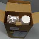 RACETOP 12 oz 50 pack Disposable Paper Coffee Cups with Lids and Sleeves (White)