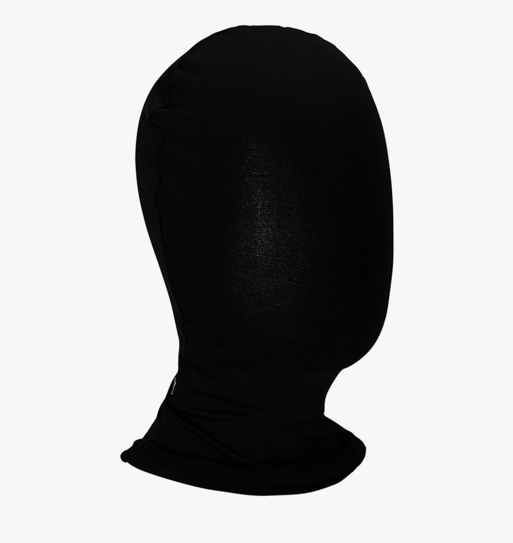 Morphsuits Black Morph Mask, Black Full Face Mask, One Size