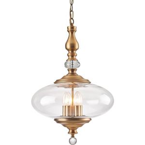 Vintage Pendant Light Brass Glass Pendant Light 15.74" Wide Adjustable Hanging Height 5 Light Pendant for Sitting Room, Kitchen, Dining Room, Ressing Room Hallway Entryway
