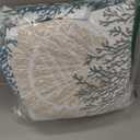 Tritard 3 Piece Coastal Quilt Sets Full/Queen Size - Reversible Microfiber Quilts with 2 Shams Soft Lightweight Beach Bedding Nautical Bedspread Coverlet Summer Comforter for All Season, 90''x96'', C1