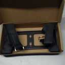 Metal Wall Mount Compatible for jbl Charge 6/Charge 5,4,3/Flip 7/Flip 6,5,4,Secure Shelf Holder with Adjustable Leather Straps, Speaker Wall Bracket for Ceiling (Black) (Longer)