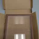 7X7 Wooden Picture Frame with 5.5x5.5 Mat, 7x7 Square Picture Frame with Glass, For Wall and Desktop Display