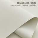 Blackout Roller Shades Cordless Blinds for Indoor Windows, Free-Stop Shades with Valance, Thermal Insulated Linen Fabric UV Protection Cream White Blinds for Home and Office Ivory 36" W x 72" H