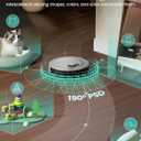 Lefant LiDAR Robot Vacuum and Mop Combo, 10000Pa Suction, 75-Day Self-Emptying Base with Multi-Floor Mapping, 240Min Runtime, Ideal for Pet Hair & Carpets, Wi-Fi/Alexa/App Control, M2S Plus