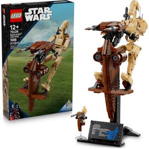 LEGO Star Wars: The Phantom Menace Battle Droid with STAP - Building & Learning Toy for Boys & Girls, Ages 12+ - Star Wars Toy & Model Kit - Gift for Christmas - 75428