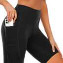 Buauty Women's 3''/7''/9'' Swim Shorts High-Waisted Board Shorts with Pockets UPF50+ Quick Dry Beach Swimsuit Shorts (X-Large, Black)