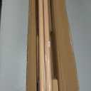Bay Window Curtain Rods with Aluminum Brackets and Imitation Wood Grain Leaf Pattern Finials, 1 Inch Curved Curtain Rods for Windows 36-72 & 36-72 Inch, Telescoping Wood Curtain Rod, Light Wood Grain