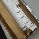 14 Inch Twin Size Bed Frame with Metal Gaskets, No Box Spring Needed, DIY Headboard, Heavy Duty Steel Slat Support, Anti-Slip Mattress Stopper, Round Corner Leg, Easy Assembly, White