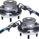 TUCAREST 515093 x2 Front Wheel Bearing and Hub Assembly Compatible with 2006-2007, 2008-2010 Hu-mmer H3, 2009-2010 Hu-mmer H3T,[6 Lug W/ABS]