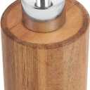 Beaupretty Wooden Liquid Soap Dispenser: Pump Lotion Dispenser Bamboo Shampoo Bottles Refillable Cosmetic Shower Gel Container for Countertop Kitchen Bathroom Farmhouse Decor