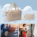 JUNGYOON Gym Bag for Women  Lightweight Weekender Overnight Bags with Toiletry Pouch, Quilted Travel Duffle Carry On Bag (Khaki)