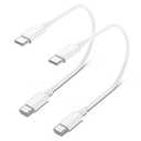 2Pack for Apple USB C to USB C Charging Cable 1ft 60W,Short Type C to Type C Fast Charger Cord,for iPhone16 E/17/Air/15/Pro/Plus/Pro Max,for MacBook Pro/Air,for iPad Pro12.9/11in,Air 4/5,Mini 6/7