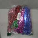 Geyoga 24 Pcs Foil Tinsel Wigs Fancy Dress Metallic Shiny Party Wig 80s Photo Booth Props Disco Women Cosplay Supplies(Multicolor)