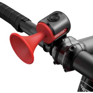 Electric Bike Horn, 120dB Electronic Bicycle Bell with 300mAh Battery Operated/IPX4 Waterproof, Loud Bike Bell for Adults/Kids (Red)