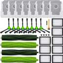 26 Pack Replacement Parts Accessories Compatible for iRobot Roomba i3 i3+ i7 i7+ i4 i6 i6+i8 i8+/Plus E5 E6 E7 J7 i5+j5+ I,E&J Series Vacuum Cleaner 2 Roller Brush & 8 Filters & 8 Side Brushes &8 bags