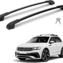 300LBS Lockable Roof Rack Cross Bars for 2018-2026 Tiguan (Not for Limited) & Taos 20222026, Heavy Duty Aluminum Crossbar for Cargo Luggage Kayak Bicycles Canoe, 2 Pcs