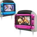 WONNIE Car Tablet Holder, Upgraded iPad Holders for Car Mount Headrest, iPad Mount Back Seat for Kids with Anti-Slip Strap, Silicone Holding Net/Fits All 7-12.9'' Tablets, 2 Pack