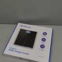 Etekcity Bathroom Scale for Body Weight, Highly Accurate Digital Electronic Weighing Machine for People, LCD Display, Large Size, 6mm Tempered Glass for Safe Home Use, Batteries Included, 400 lbs, Black