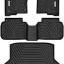 YITAMOTOR Floor Mats &Trunk Mat Fit for 2026-2022 Honda Civic Sedan / 2026-2023 Acura Inte TPE All Weather Car Floor Liners Accessories, 1st & 2nd Row & Trunk Liner,Black (Not for Hatchback & Hybrid)