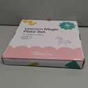 Tiny Expressions Unicorn Plates  10" Set of 4 Reusable Melamine Party Plates with Rainbows, Stars & Whimsical Unicorns  Ideal for Everyday Use, Table Decor, Gifts, Birthdays & Party Favors (Multicolor)