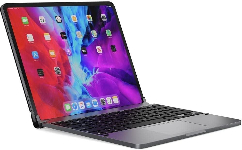 Brydge 11.0 Pro+ Wireless Keyboard with Trackpad | Compatible with iPad Pro 11-inch (1st, 2nd & 3rd Gen) | Native Multi-Touch Trackpad | Backlit Keys | (Space Gray)