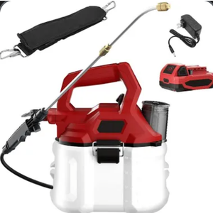1 Gallon Lawn Sprayer Compatible with Milwaukee 18v Battery, 40 PSI Handheld Garden Sprayer w/2.0Ah Battery, Telescopic Spray Wand, Adjustable Nozzle, for Spraying Plants, Watering, Weeds