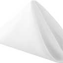 Bailarina Cloth Napkins Set of 40,17x17 inches Dinner Napkins Cloth Washable,Polyester Square Table Cloth Napkin Bulk with Hemmed Edges Ideal for Banquets, Parties and Weddings-White