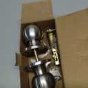 BESTTEN Keyed Entry Door Knob with Lock, Heavy Duty Interior and Exterior Door Lock, Standard Ball, Satin Nickel