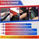 Window Visors Rain Guards for 2013-2017 Honda Accord, Tape-On Shatterproof Sun Smoke Guard Vent Visor Side Wind Deflectors Accessories for Trucks