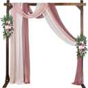 DearHouse Wooden Wedding Arch, 7.2FT Square Wooden Arch for Wedding Wood Arch Wedding Arbor Backdrop Stand for Ceremony Rustic Wedding Birthday Parties Indoor Outdoor Garden Decor, AWERT0-3