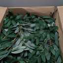 RECUTMS 2Pcs Artificial Olive Leaves Garlands 6.2Ft-Fake Hanging Silk Willow Leave Ivy Vines Faux Bayberry Leaf Twigs Greenery Rattan for Indoor Outdoor Wedding Birthday Party Home Garden Table Decor