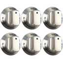 6Pcs 318242275 Burner Control Knob Replacement Part, Compatible with Electrolux Range/Cooktop E30DF74TPSA, E30GF74TPSA etc. Gas Stove Knob Replacement Part 3513943 AP5809411 PS9495232 EAP9495232