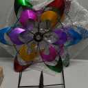 20" Dia Large Wind Spinners, Metal Kinetic Windmill Yard Art, Dual-Sided Colorful Wind Sculptures & Spinners for Outdoor Garden, Lawn Decor, Ideal Gift for Family Friend (Colorful-double Blades)