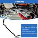 Upgrade 55398938AC Front Suspension Stabilizer Bar, Front Sway Bar Compatible with Dodge Ram 1500 4WD 2009-2010, for Ram 1500 4WD 2011-2018, for Ram 1500 Classic 2019-2022 4WD