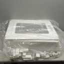 Clear Acrylic Dog Playpen Indoor, Puppy Cat Small Pet Play Pen, Pet Cat Playpen for Rabbits, Dog Fence Crate Kennel Whelping Cage (24", White, 10 Panels)