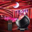 Sound Machine White Noise Machine for Sleeping, 15Soothing Sounds & Bluetooth Speaker Aurora Light Projector, 15Colors White Noise Sound Machine for Sleep Therapy for Adults & Kids with Remote + Timer