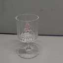 Pink Butterfly Wine Glasses with 3D Butterflies Coquette Champagne Glasses Butterfly Wine Cocktails Glassware for Weddings Engagements Party Gifts (Striped glass)