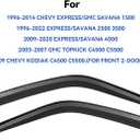 Window Visors Rain Guards for 1996-2026 Chevy Express Van/GMC Savana