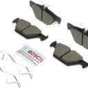 BOSCH BC1808 QuietCast Premium Ceramic Disc Brake Pad Set - Compatible with Select Subaru Ascent, Crosstrek, Forester, Legacy, Outback, WRX; REAR