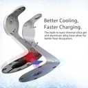 3 in 1 Charging Station for Apple Devices,Mag-Safe Charger Stand Fast Charging,Wireless Charger for iPhone 16/15/14/13/12 Series,& AirPods,& iWatch(USB-C Charger Included)