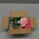 AGIRL 24 Bundles Artificial Flowers for Outdoor,No Fade Fake Plastic Flowers Faux Plants for Decoration Hanging Planters Indoor Outside Garden Porch Window Box Home Wedding Farmhouse (Mix 6 Colors)