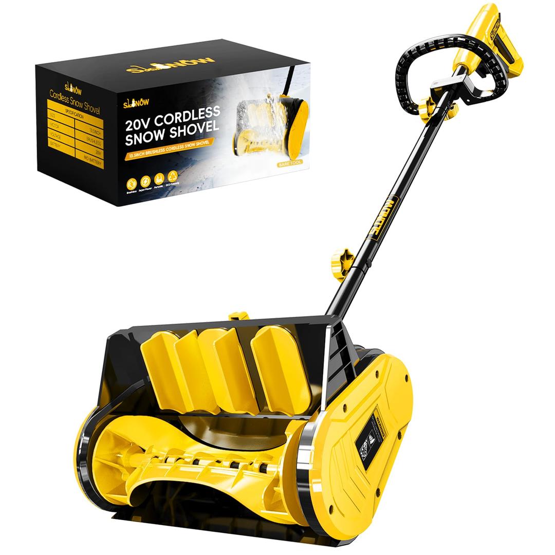 Cordless Snow Shovel - 20V Electric Snow Blower for Easy Snow Removal - Ideal for Homeowners - Lightweight 1|5 Inch Desi
