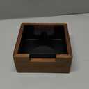 KNODOS Wooden Espresso Knock Box Walnut Dump Bin for Coffee Grounds Disposal Durable, ShockAbsorbent Espresso Machine Accessories, Easy to Clean Tamping Station