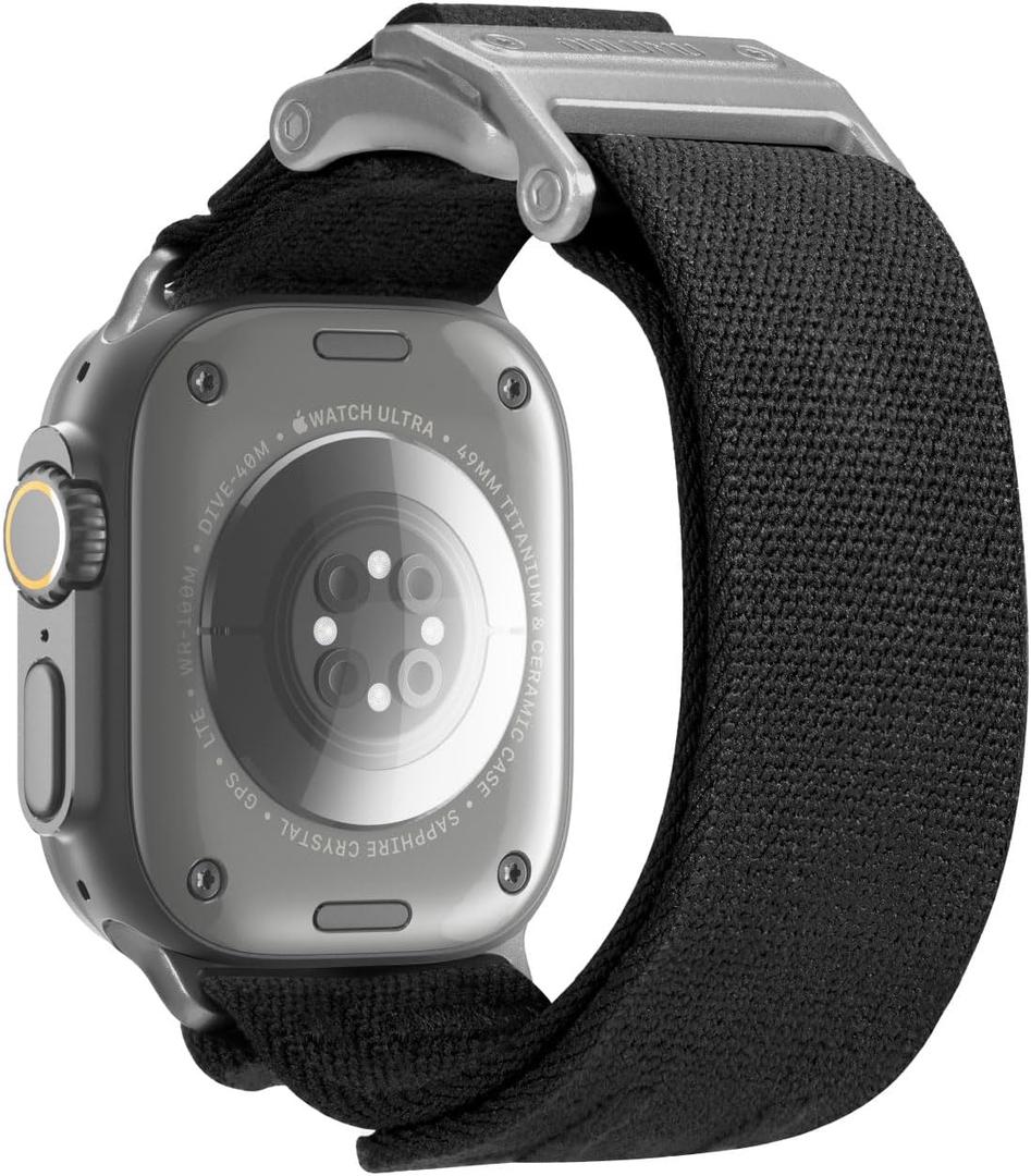 Aulumu A11 v2 for Apple Watch Ultra 49mm Band for Men Mag Buckle Slim Band Designed | for Apple Watch Ultra 3/2/1 49mm, Series 11/10/9/8/SE2/7/6/SE/5/4[46mm/45mm/44mm] | Silver Black