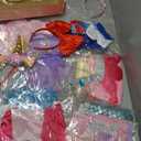 EULRGAUS Princess Dress Up, Dress Up Clothes for Girls 3-6, Cosplay Princess Costume Gift Set with Princess Dresses and Princess Toys, Pretend Play Toddler Girl Toys, Halloween Christmas Birthday Gift