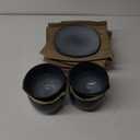TTU Gallery Gabrielle Black 9 Pcs Dinnerware Set