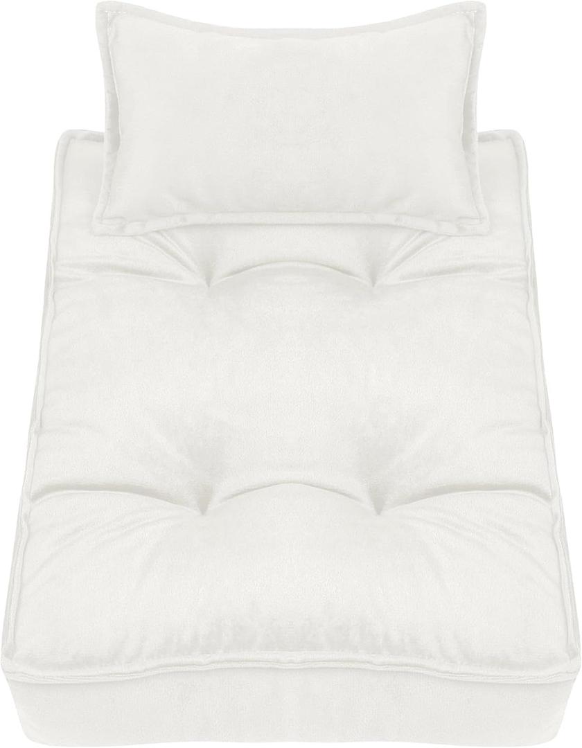 M&G House Newborn Photography Props Small Mattress Pillow Photography Accessories Baby Photoshoot Props Bed Mattress Bed Mat(White)