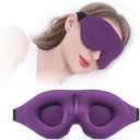 YIVIEW Sleep Mask for Side Sleeper, Complete Light Blocking 3D Sleeping Eye Mask, Soft Breathable Eye Cover for Women Men, Relaxing Zero Pressure Night Blindfold