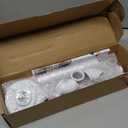 Industrial Iron Pipe Clothes Hanging Bar DIY Wall-Mounted Garment Rack Heavy Duty Clothing Rack for Bedroom, Laundry Room, Closet Storage (White 24 inch)