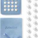 16 Pairs Double Sided Pearl Veil Weights Invisible Secure Veil for Outdoor Weddings, Elegant Gifts for Brides (Blue)